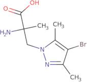 2-Amino-3-(4-bromo-3,5-dimethylpyrazol-1-yl)-2-methylpropanoic acid