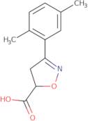 3-(2,5-Dimethylphenyl)-4,5-dihydro-1,2-oxazole-5-carboxylic acid