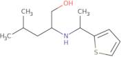 4-Methyl-2-(1-thiophen-2-ylethylamino)pentan-1-ol