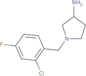 1-(2-Chloro-4-fluorobenzyl)pyrrolidin-3-amine