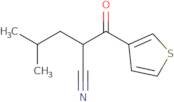 4-Methyl-2-(thiophene-3-carbonyl)pentanenitrile