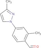 2-Methyl-4-(3-methyl-1H-pyrazol-1-yl)benzaldehyde