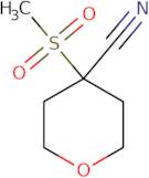 4-Methanesulfonyloxane-4-carbonitrile