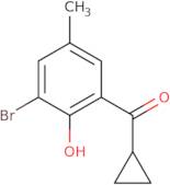 2-Bromo-6-cyclopropanecarbonyl-4-methylphenol