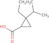 2-Ethyl-2-(propan-2-yl)cyclopropane-1-carboxylic acid