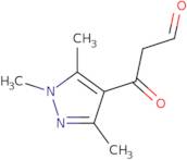 3-Oxo-3-(trimethyl-1H-pyrazol-4-yl)propanal