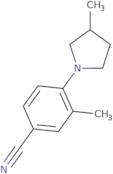3-Methyl-4-(3-methylpyrrolidin-1-yl)benzonitrile