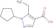 1-Cyclopentyl-5-ethyl-1H-pyrazole-4-carboxylic acid