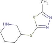 2-Methyl-5-piperidin-3-ylsulfanyl-1,3,4-thiadiazole