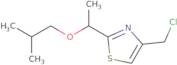 4-(Chloromethyl)-2-[1-(2-methylpropoxy)ethyl]-1,3-thiazole