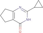 2-Cyclopropyl-3H,4H,5H,6H,7H-cyclopenta[D]pyrimidin-4-one