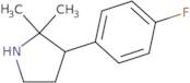 3-(4-Fluorophenyl)-2,2-dimethylpyrrolidine