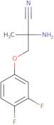 2-Amino-3-(3,4-difluorophenoxy)-2-methylpropanenitrile