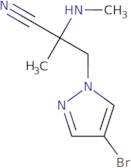 3-(4-bromo-1H-pyrazol-1-yl)-2-methyl-2-(methylamino)propanenitrile
