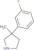 3-(3-Fluorophenyl)-3-methylpyrrolidine