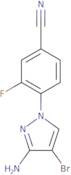 4-(3-Amino-4-bromo-1H-pyrazol-1-yl)-3-fluorobenzonitrile