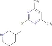 4,6-Dimethyl-2-[(piperidin-3-ylmethyl)sulfanyl]pyrimidine