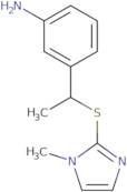 3-{1-[(1-Methyl-1H-imidazol-2-yl)sulfanyl]ethyl}aniline