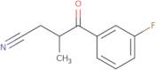 4-(3-Fluorophenyl)-3-methyl-4-oxobutanenitrile