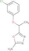 5-[1-(3-Chlorophenoxy)ethyl]-1,3,4-oxadiazol-2-amine