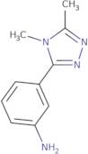 3-(Dimethyl-4H-1,2,4-triazol-3-yl)aniline