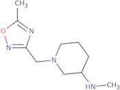 N-Methyl-1-[(5-methyl-1,2,4-oxadiazol-3-yl)methyl]piperidin-3-amine