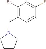 1-[(2-Bromo-4-fluorophenyl)methyl]pyrrolidine