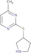 4-Methyl-2-(pyrrolidin-3-ylsulfanyl)pyrimidine