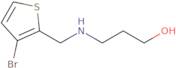 3-{[(3-Bromothiophen-2-yl)methyl]amino}propan-1-ol