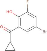 4-Bromo-2-cyclopropanecarbonyl-6-fluorophenol