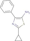 2-Cyclopropyl-4-phenyl-1,3-thiazol-5-amine