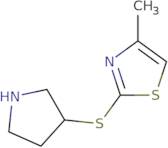 4-Methyl-2-pyrrolidin-3-ylsulfanyl-1,3-thiazole