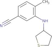 4-Methyl-3-[(thiolan-3-yl)amino]benzonitrile