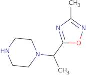 1-[1-(3-Methyl-1,2,4-oxadiazol-5-yl)ethyl]piperazine