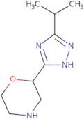 2-[3-(Propan-2-yl)-1H-1,2,4-triazol-5-yl]morpholine