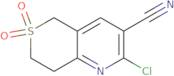 2-Chloro-​7,​8-​dihydro-​5H-​thiopyrano[4,​3-​b]​pyridine-​3-​carbonitrile 6,​6-​dioxide