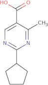 2-Cyclopentyl-4-methylpyrimidine-5-carboxylic acid