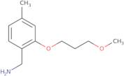 [2-(3-Methoxypropoxy)-4-methylphenyl]methanamine