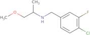 N-[(4-Chloro-3-fluorophenyl)methyl]-1-methoxypropan-2-amine