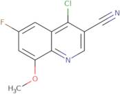 4-Chloro-6-fluoro-8-methoxyquinoline-3-carbonitrile