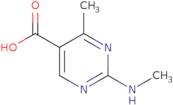 4-Methyl-2-(methylamino)-5-pyrimidinecarboxylic acid