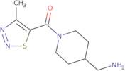 ({1-[(4-Methyl-1,2,3-thiadiazol-5-yl)carbonyl]piperidin-4-yl}methyl)amine