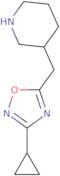 3-Cyclopropyl-5-(piperidin-3-ylmethyl)-1,2,4-oxadiazole