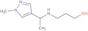 3-[1-(1-Methylpyrazol-4-yl)ethylamino]propan-1-ol