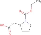 2-[1-(Ethoxycarbonyl)pyrrolidin-2-yl]acetic acid