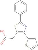 2-[2-Phenyl-4-(thiophen-2-yl)-1,3-thiazol-5-yl]acetic acid