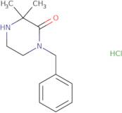 1-Benzyl-3,3-dimethylpiperazin-2-one hydrochloride