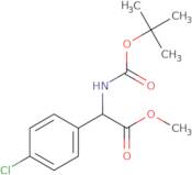 Methyl 2-((tert-butoxycarbonyl)amino)-2-(4-chlorophenyl)acetate