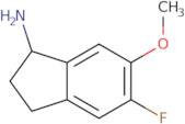 5-Fluoro-6-methoxy-2,3-dihydro-1H-inden-1-amine