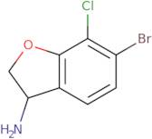 6-Bromo-7-chloro-2,3-dihydrobenzofuran-3-amine